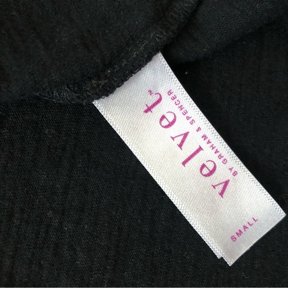 Velvet by Graham & Spencer Pocket T Shirt in Black Size S - Picture 6 of 8